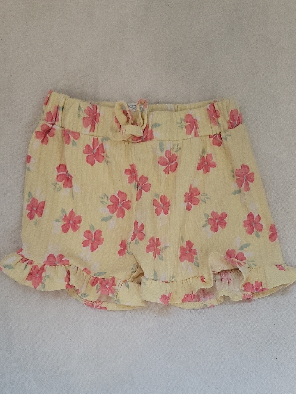 Yellow Floral Ruffle Set